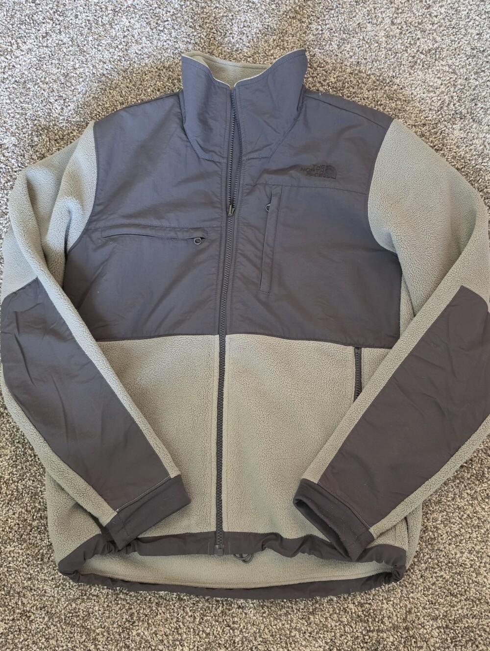 The North Face Mens Retro Denali Fleece Zip-up Grey Zipper Jacket